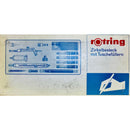 طقم اقلام تحبير روترنغ ايزوغراف + فرجار بعلبة جلد كلاسيكي عتيق