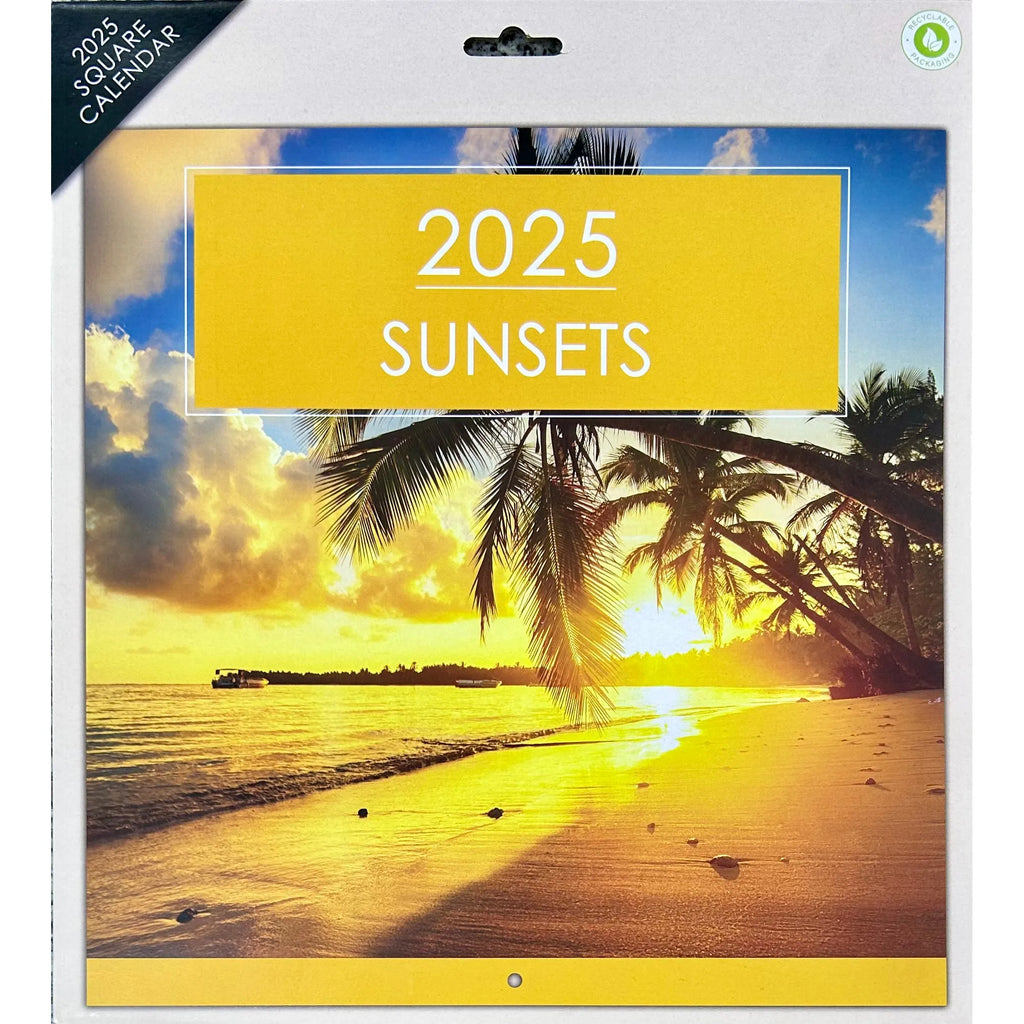 NEW IG Design 2025 Square Wall Calendar with Pictures Sunsets