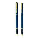 Parker Rialto 88 GT Navy Blue Gold Plated Fountain & Ballpoint Pen set - Parker Collector's