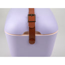Polarbox Classic 20 Litre Cooler with Leather Strap - Lilac/Brown