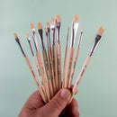 Mont Marte Natural Hair Art Brush Set Angle Discovery 13pc
