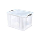 NEW Whitefurze 36L Allstore Transparent Storage Box with Lid 48 x 38 x 32 CM