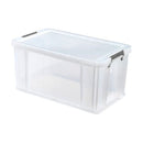 NEW Whitefurze 54L Allstore Transparent Storage Box with Lid 64 x 38 x 31 CM