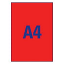 Zweckform High Visibility Neon Labels Printable A4 Sheets - Pack of 25 Sheets