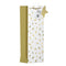 IG Design Group Gold Confetti Bottle Gift Bag 31x13x9 cm