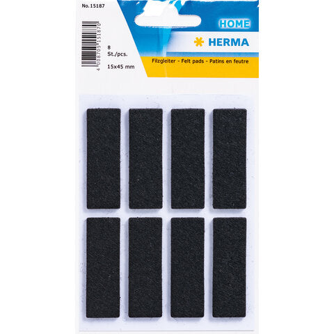 NEW Herma Protective Felt Pads 15x45x3mm - Pack of 6