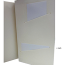 Notes & Dabbles Flynn Lined Notebook Journal White Hard Cover with Pen Holder - A6