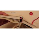 Notes & Dabbles Flynn Lined Notebook Journal White Hard Cover with Pen Holder - A6
