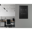 لوح اعلانات أحرف و أرقام مغناطيسي اسود مع اطار المنيوم اسود بايسلك مايا