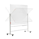 ROCADA ECO-LINE Revolving Mobile Whiteboard Stand with Wheels  (Use with Aluminium Framed Boards 120 to 200cm Width) - Grey