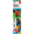 Mont Marte Mammoth Felt Tip Coloring Markers 30 Bright + 20 Scented Markers - Set of 50