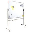 ROCADA ECO-LINE Revolving Mobile Whiteboard Stand with Wheels  (Use with Aluminium Framed Boards 120 to 200cm Width) - Grey