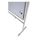 ROCADA ECO-LINE Revolving Mobile Whiteboard Stand with Wheels  (Use with Aluminium Framed Boards 120 to 200cm Width) - Grey