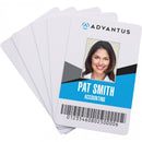 Plain Office Employee CR80 White PVC ID Cards 88x54x0.8mm - Pack of 100