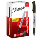 Sharpie Permanent Marker Fine Tip Black - Pack of 24