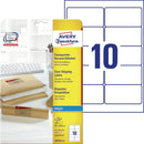 Zweckform Inkjet Transparent  Labels Printable A4 Sheets - Pack of 25 Sheets