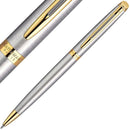 طقم أقلام واترمان هيمسفير ستينلس ستيل مذهب ريشة + جاف