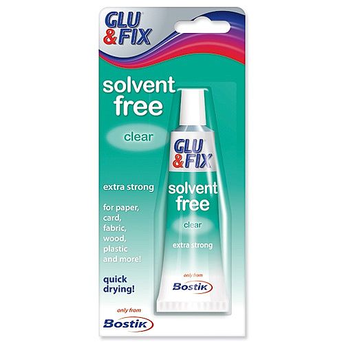 Bostik Glue & Fix Clear - Extra Strong Adhesive - HARD PLASTIC