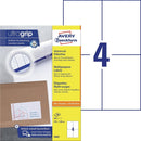 Zweckform Universal Labels Printable A4 Sheets - Pack of 100 sheets