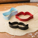 Wilton Cookie Cutter Set Bow-Tie, Moustache & Lips - Pack of 3