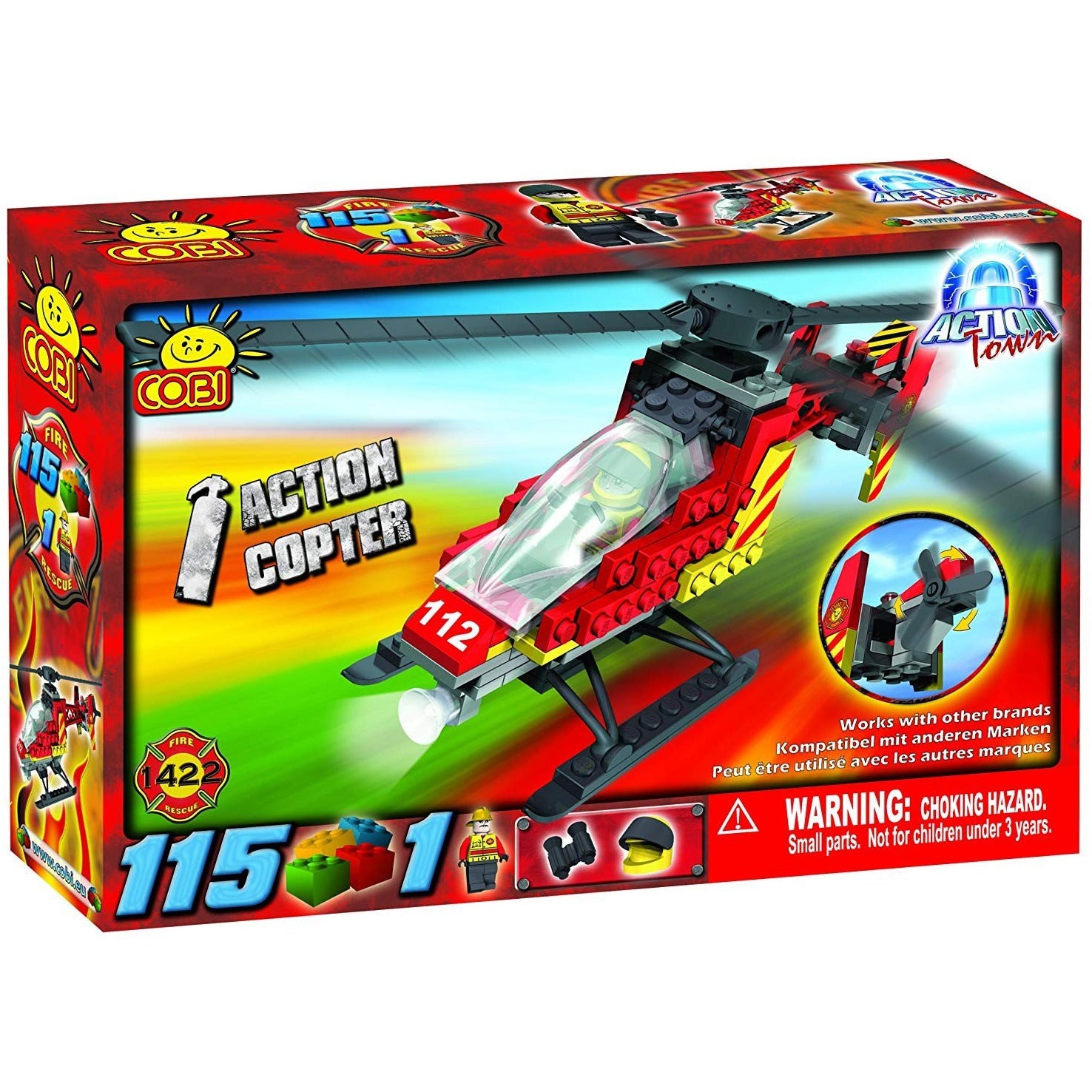 Cobi Lego Blocks Action Copter Action Town - 115 pcs