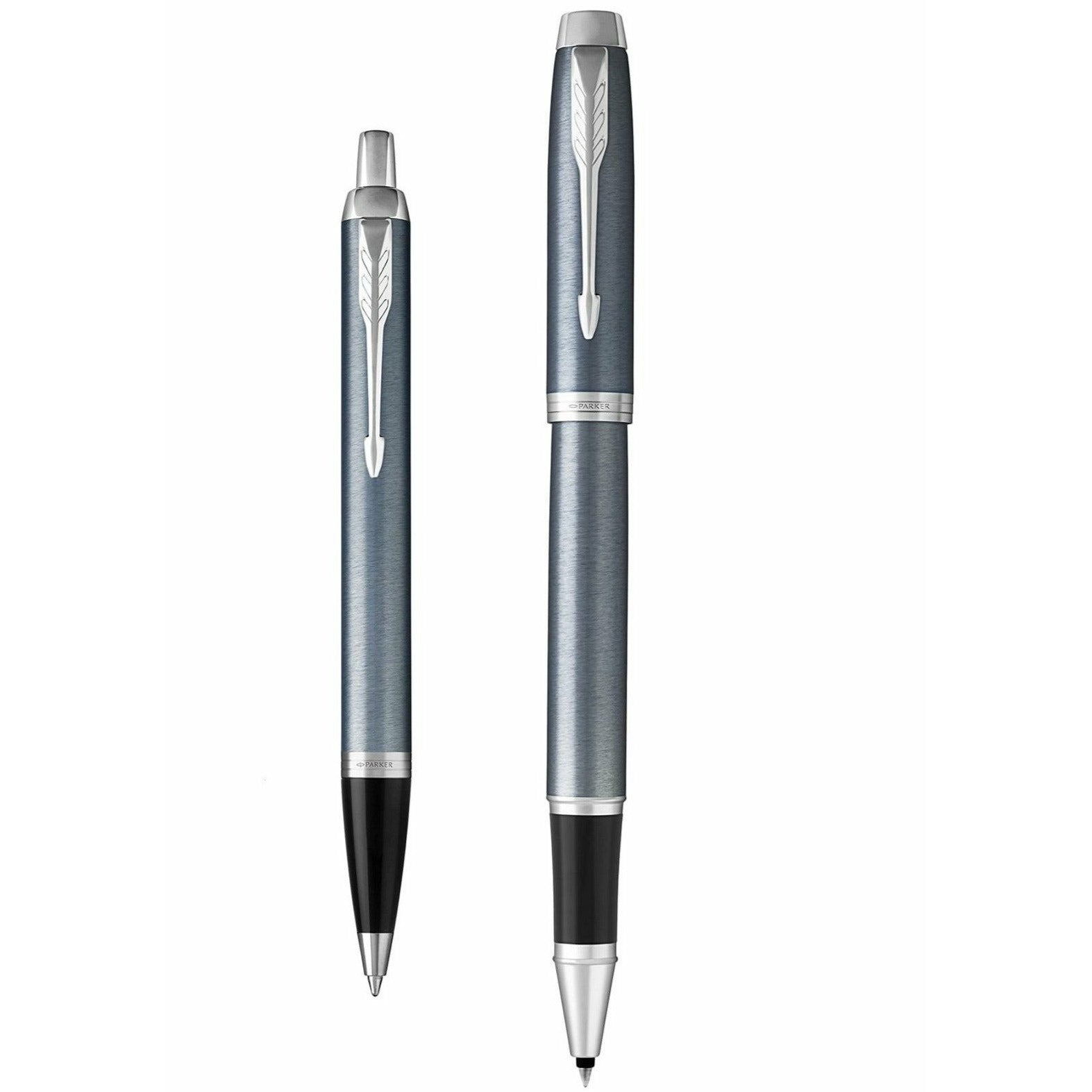 Parker IM Light Blue Grey CT Rollerball & Ballpoint Pen Set