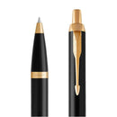 Parker IM Metal Black GT Ballpoint Pen