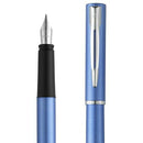 طقم أقلام واترمان الّوور أزرق كروم ريشة + جاف