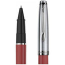 قلم حبر سائل رولر واترمان ايمبلم ديلوكس أحمر كروم