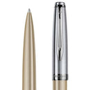 قلم حبر جاف واترمان ايمبلم ديلوكس ذهبي كروم