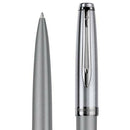 قلم حبر جاف واترمان ايمبلم ديلوكس رمادي كروم