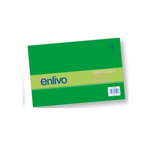 Enlivo Index Cards - Lined - 100 sheets