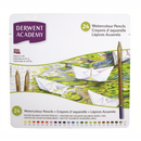 Derwent Academy Blendable Multicolour Artist’s Pencils & Watercolor Pencils  - Tin Set
