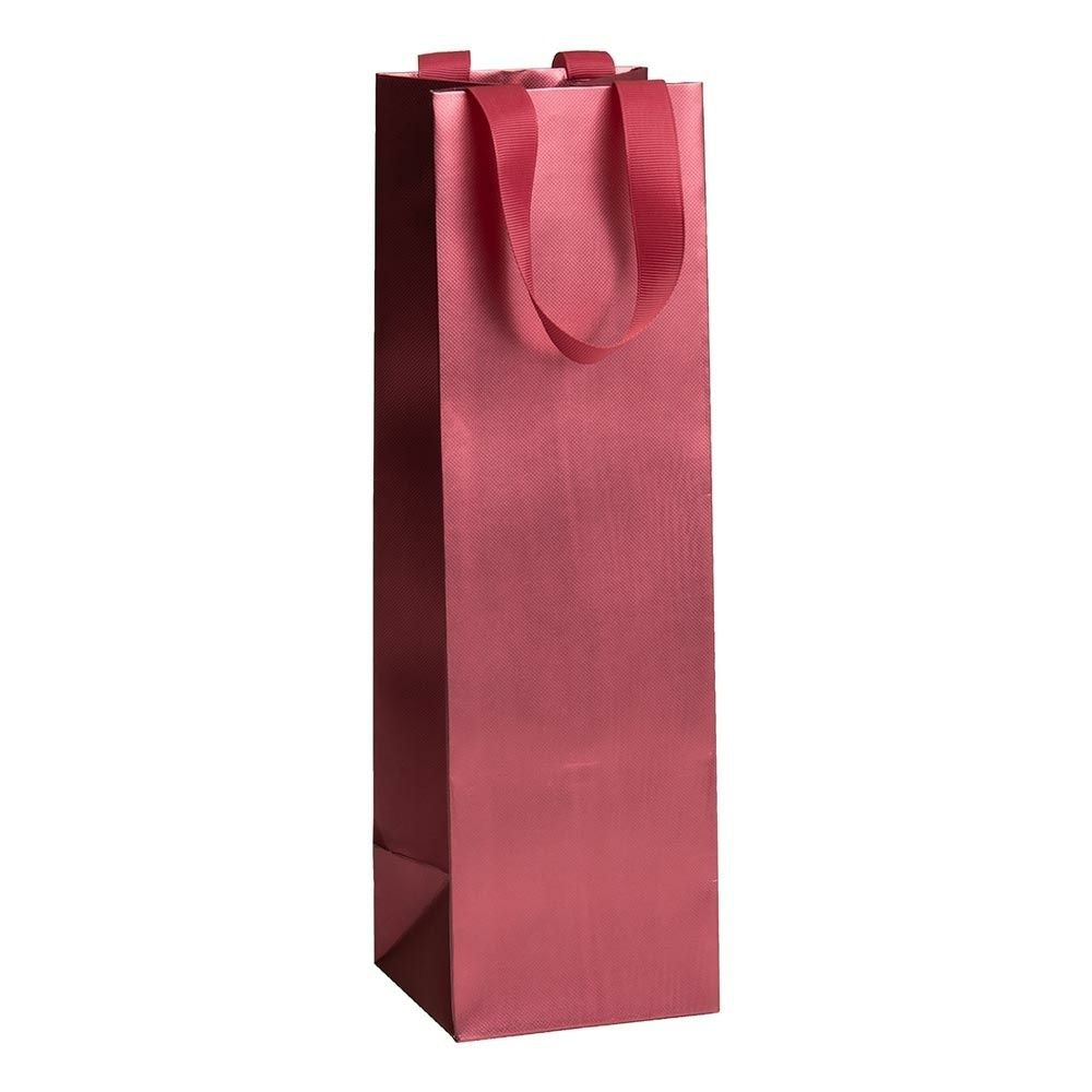 Stewo 11x10,5x36cm Metallic Bottle Gift Bag - Pack of 1