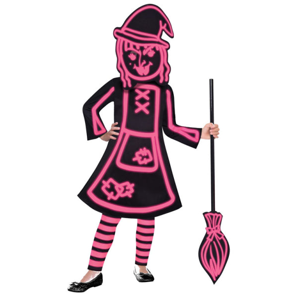 Amscan Halloween Costume Neon Gid Stick Witch