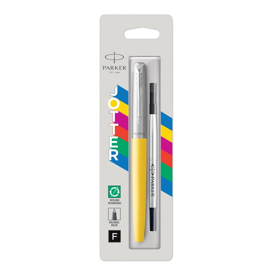 Parker Jotter Rollerball Pen Fine Tip Yellow