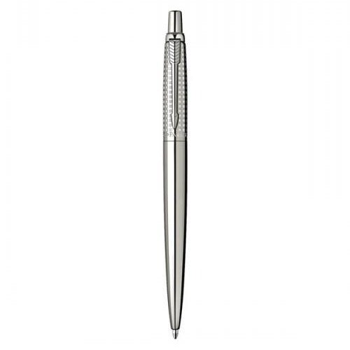 Parker Jotter Premium Shiny Chiseled CT Stainless Steel Ballpoint Pen