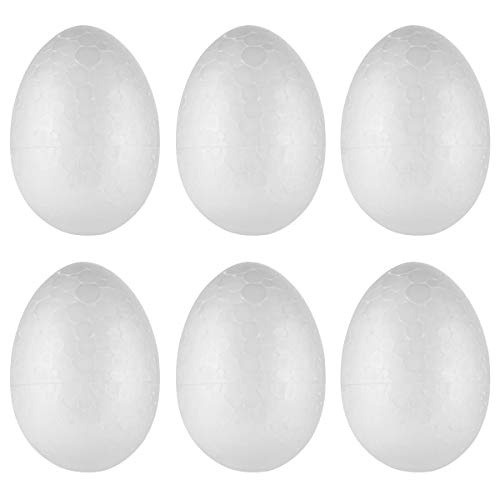 Mobius Polystyrene Foam Shape Egg 60 mm - Pack of 6