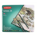 Derwent Artists Drawing & Colouring Pencils Ideal For Blending & Layering Professional Quality - Tin Set