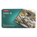 Derwent Artists Drawing & Colouring Pencils Ideal For Blending & Layering Professional Quality - Tin Set