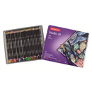 Derwent Studio Colouring Pencils Drawing & Colouring Ideal for Illustrating & Detailing Wax-Based Professional Quality - Tin Set