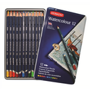 Derwent Watercolour Pencils Painting & Drawing Ideal for Blending & Layering Wax-Based Professional Quality - Tin Set