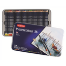 Derwent Watercolour Pencils Painting & Drawing Ideal for Blending & Layering Wax-Based Professional Quality - Tin Set
