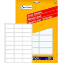 Zweckform Address Labels Printable A4 Sheets - Pack of 20