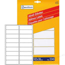 Zweckform Address Labels Printable A4 Sheets - Pack of 20
