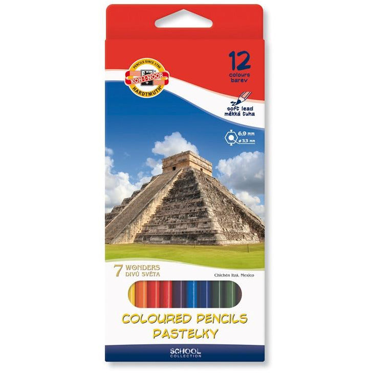 KOH-I-NOOR 7 Wonders Colored Pencils - Pack of 12