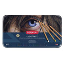 Derwent Lightfast Pencils Tin Round Premium Core Strength Creamy Texture Ideal For Fine Art Drawing & Colourings Professional Quality - Tin Set