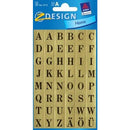 Zweckform A-Z Labels - Black on Gold