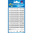 Zweckform 1-100 Numbers 5mm Labels Black on White Squares 8x10mm Weatherproof - Pack of 240