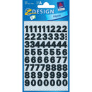 Zweckform 0-9 Numbers 10mm Labels Black Numbers Weatherproof - Pack of 120
